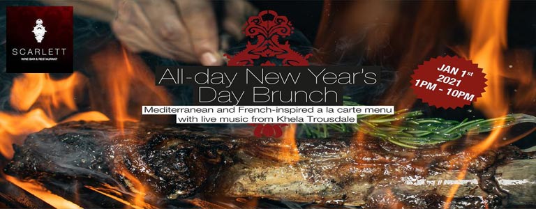 All-day New Year's Day Brunch at Scarlett Bangkok