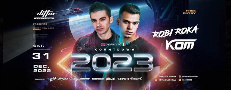 COUNTDOWN 2023 at Differ Club Pattaya