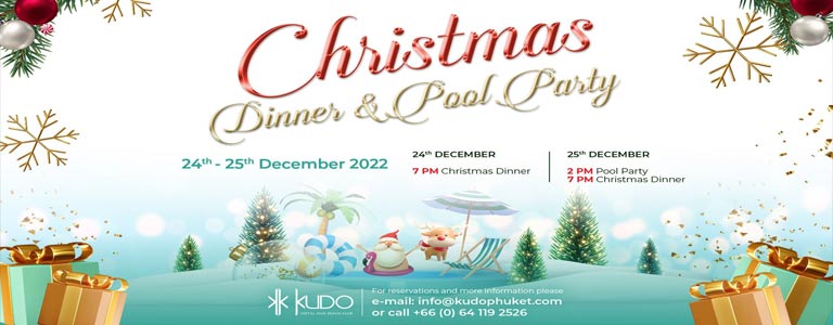 Christmas Dinner & Pool Party at Kudo