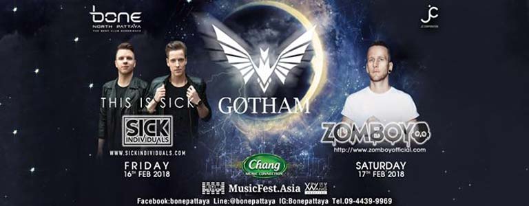 Bone Pattaya & Chang Music Connections present Sick Individuals