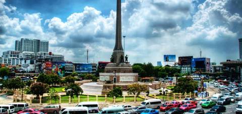 BTS Victory Monument Bangkok Station Transportation Ratchathewi | Thailand